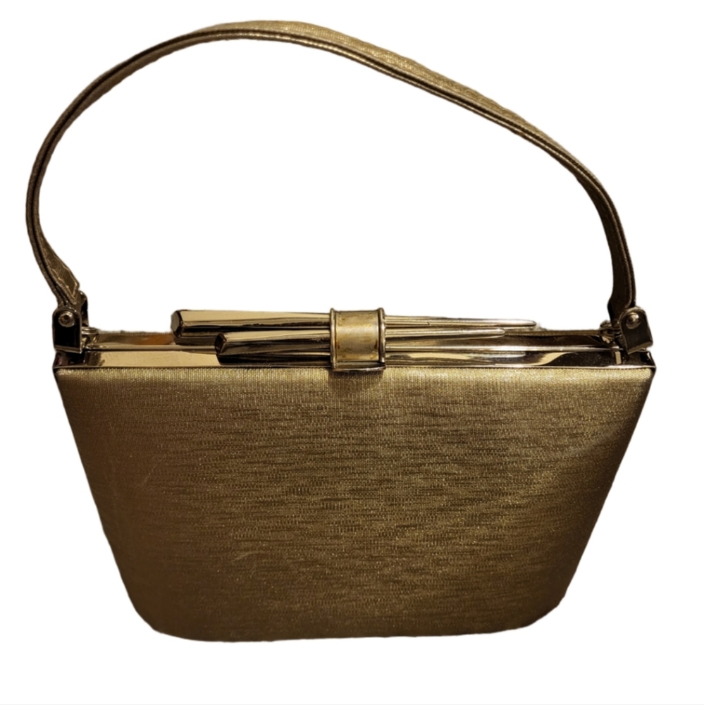 Chic Vintage Gold Women's Clutch Made By Sasha